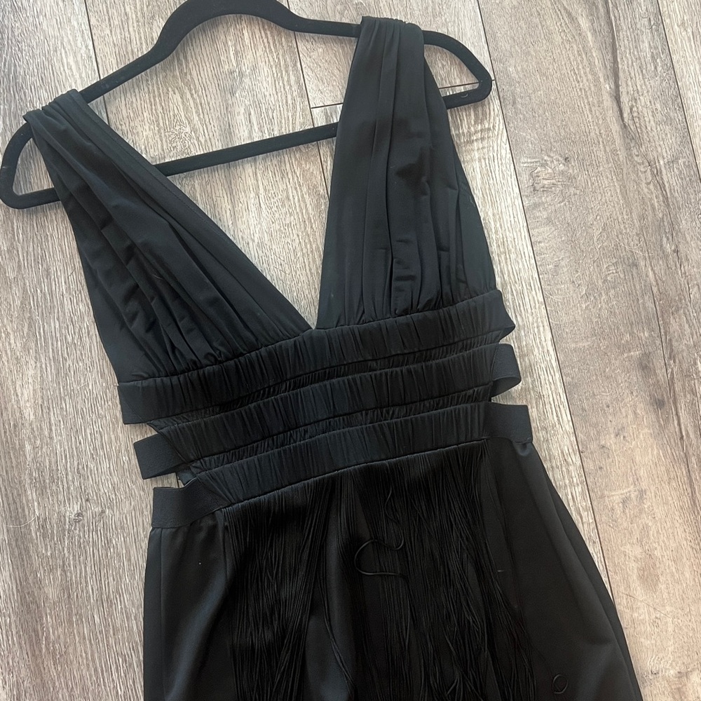 bebe Black Backless Dress